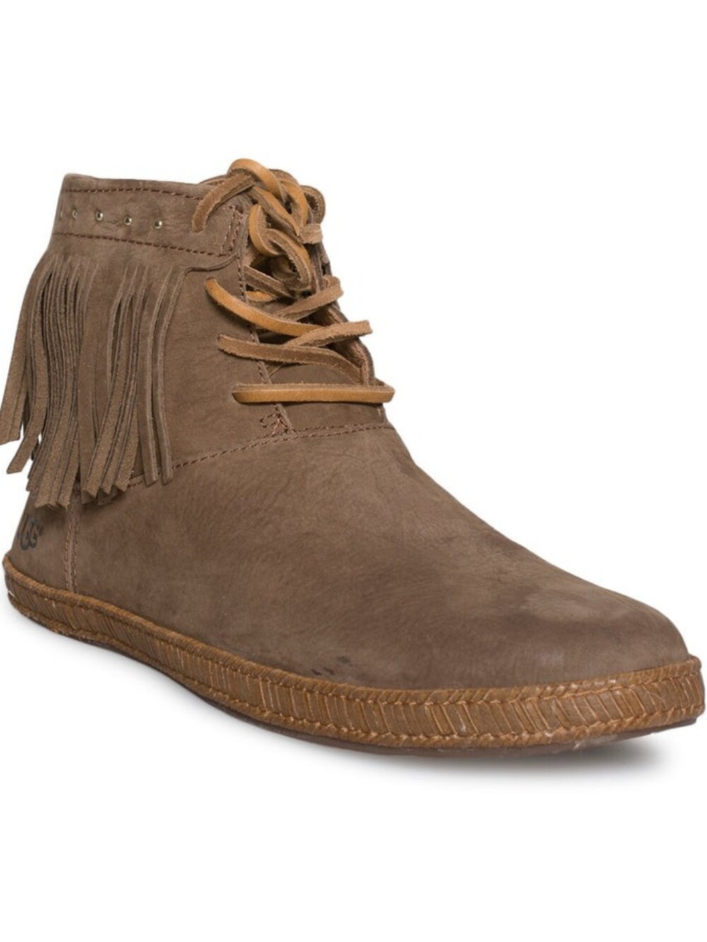 🆕️ UGG AUSTRALIA "ALEXIA FRINGE ANKLE BOOTIES 7 Leather Boho Western Festival
